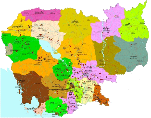 Cambodia map